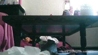 teen girl sexy pooping in floor