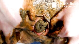 DIldo and scat pantie play