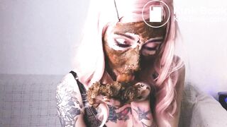 pretty scat-girl and husband, full HD