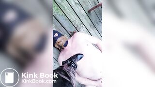 brown diarrhea in his mouth.