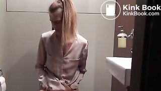 Cute teen records herself pooping