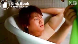 Korean girl pooping in the bathroom