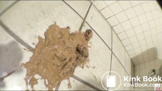 Jap Restroom floor scat