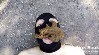 She took him outside and shit in his face.