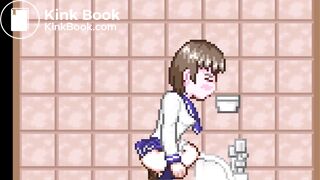 The ninja who peeps out 2（squat toilet｛side｝）