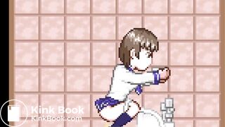 The ninja who peeps out 2（squat toilet｛side｝）