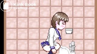 The ninja who peeps out 2（squat toilet｛side｝）