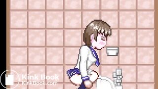 The ninja who peeps out 2（squat toilet｛side｝）