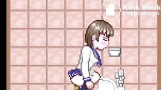 The ninja who peeps out 2（squat toilet｛side｝）