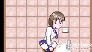 The ninja who peeps out 2（squat toilet｛side｝）