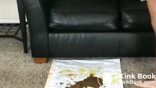 ebony messy poop