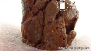 extremly close pooping footage