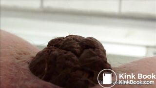 extremly close pooping footage