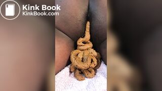 Ebony girl scat - video 5