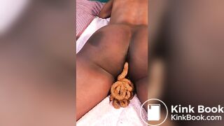 Ebony girl scat - video 5