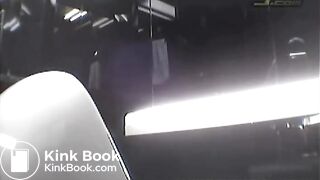 Asian restaurant washroom (turn down the sound)