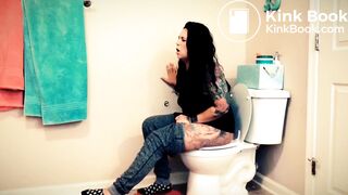 pretty pudgy girl has diarrhea