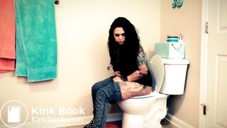 pretty pudgy girl has diarrhea