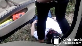 Goddess shitting in slaves mouth