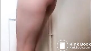 Girl in Blue Panties Takes a Dump