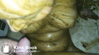 Chinese slave eats masters shit