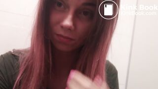 Girl pooping on the toilet - video 34