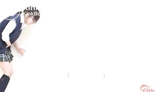 Japanese in glasses scat