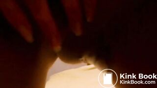 Girl poop in pantyhose and play