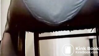 Backwards on a chair