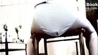 Backwards on a chair