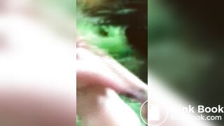 Scat and farts by naked young woman in public