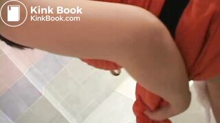 Cute Mistress feed the slave with scat