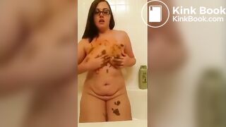 Plump bbw smearing