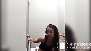 Serenity ... pooping in public toilet