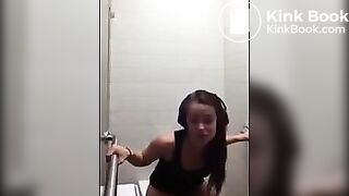 Serenity ... pooping in public toilet