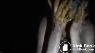 Nightly outdoor shit fucking and tasting