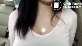 Mulher cagando na boca do homem no meio do mato