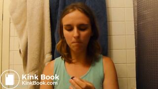 sexy and cute girl shitting