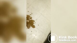 Cute black girl shaking and nasty shitting