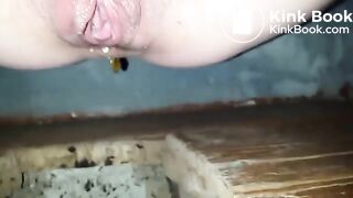 selfie of shitting in public toilet