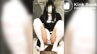 Jap Panty Poop Over Toilet Scatty