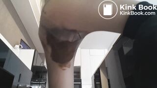 Pantyhose poop - video 12