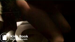 Dirty girl shits on public toilet seat