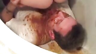 Diarrhea on husbands face