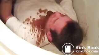 Diarrhea on husbands face