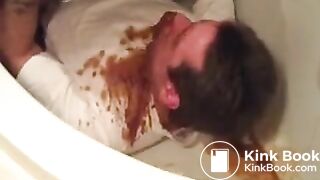 Diarrhea on husbands face