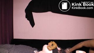 Mistress takes a dump in her slave’s mouth