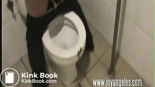 Huge shit mess in public toilet