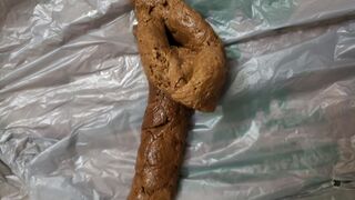 Shitting after a long day at work