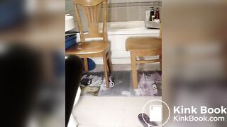 Korean girl scat play